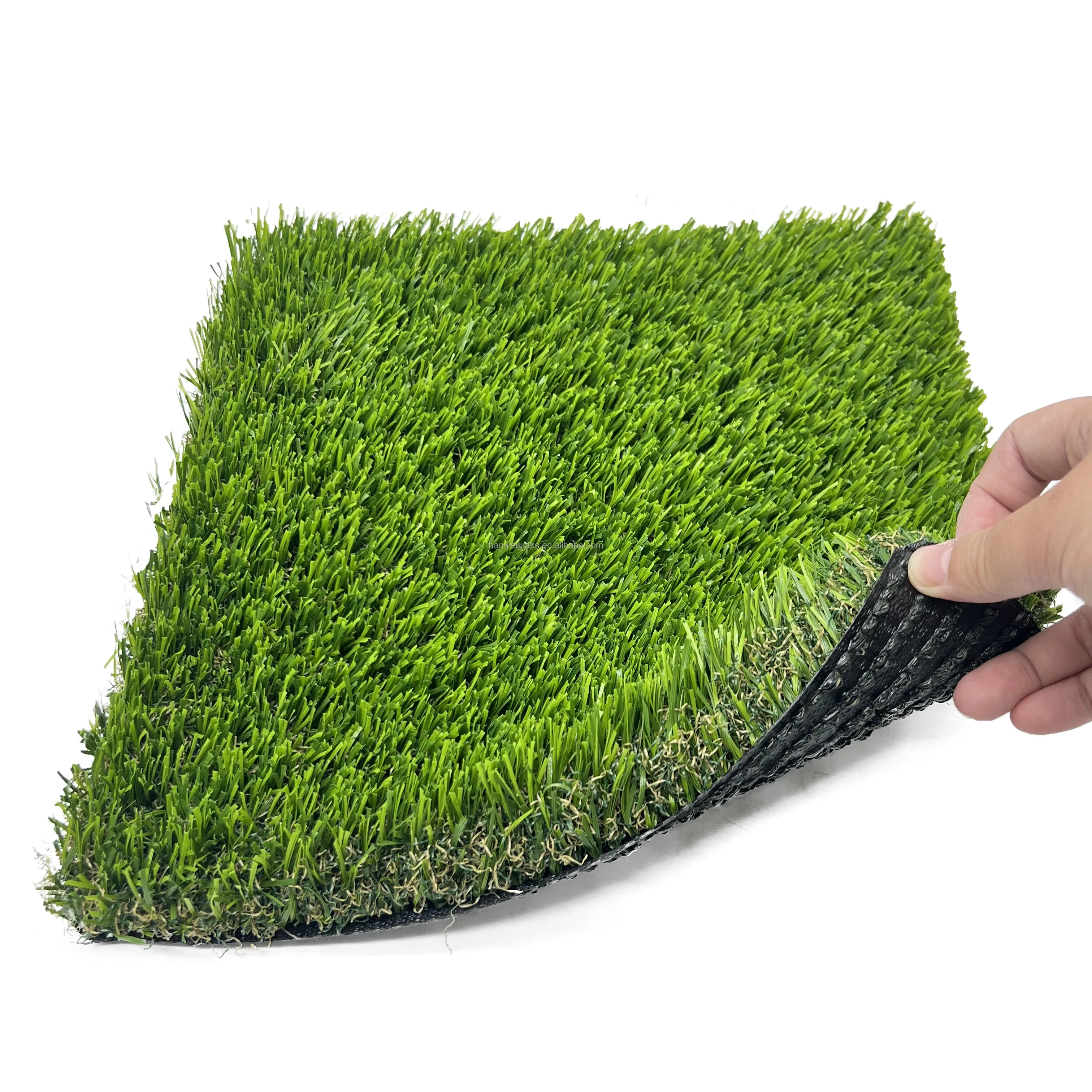 Hanwei garden landscaping Artificial Grass synthetic lawn artificial grass plastic lawn turf synthetic grass for home garden