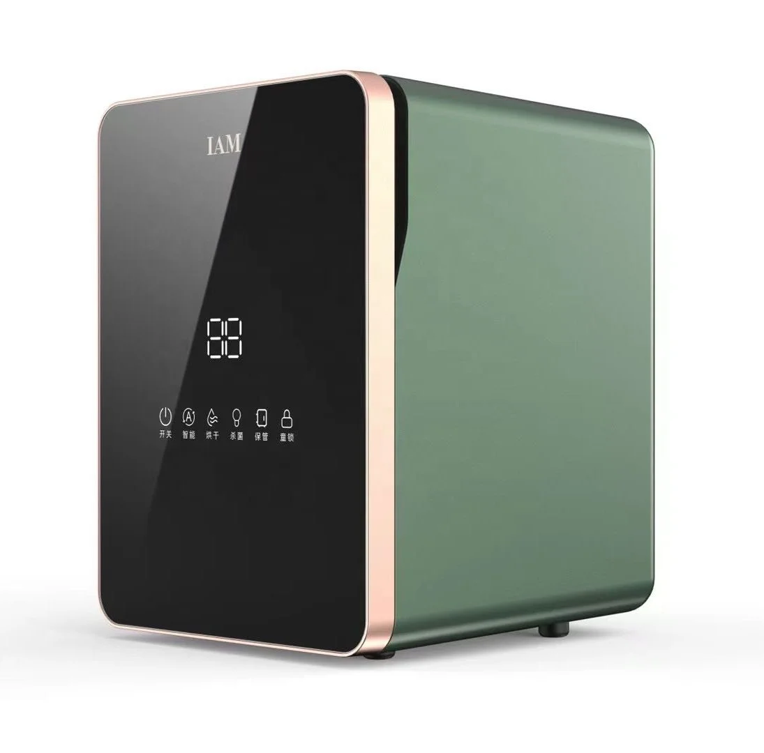 Home 18L large capacity temperature stereo dryer/ intelligent touch screen baby tableware milk bottle UV disinfection cabinet