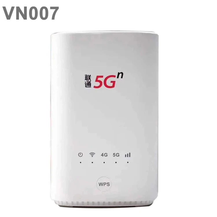 2022 New Unlocked China Unicom Vn007+ 5G Wifi Cpe 4G Lte Sim Card Wireless Dual Mode Nsa Sa Wi-Fi Router 5G Sim Router Cpe