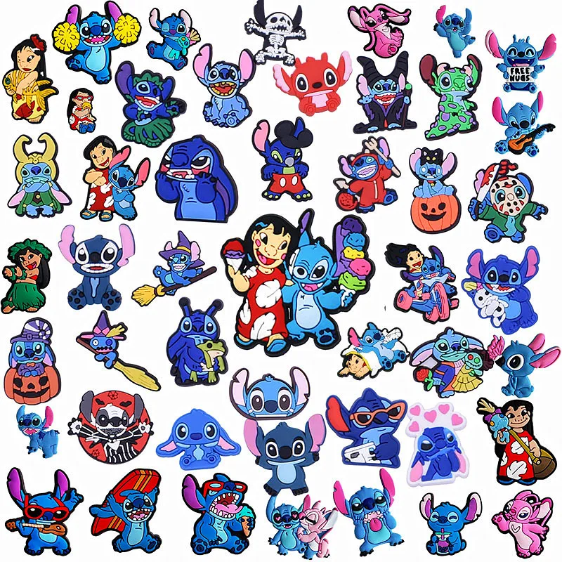 2024 shoes decoration stitchely shoe charm cartoon lilo star and-stitchly-shoe charms clogs charms accessories