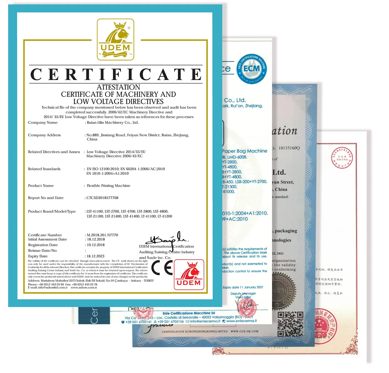 LILIN Automatic square bottom paper bag making machine paper bag production machine with flat handle paper bag making