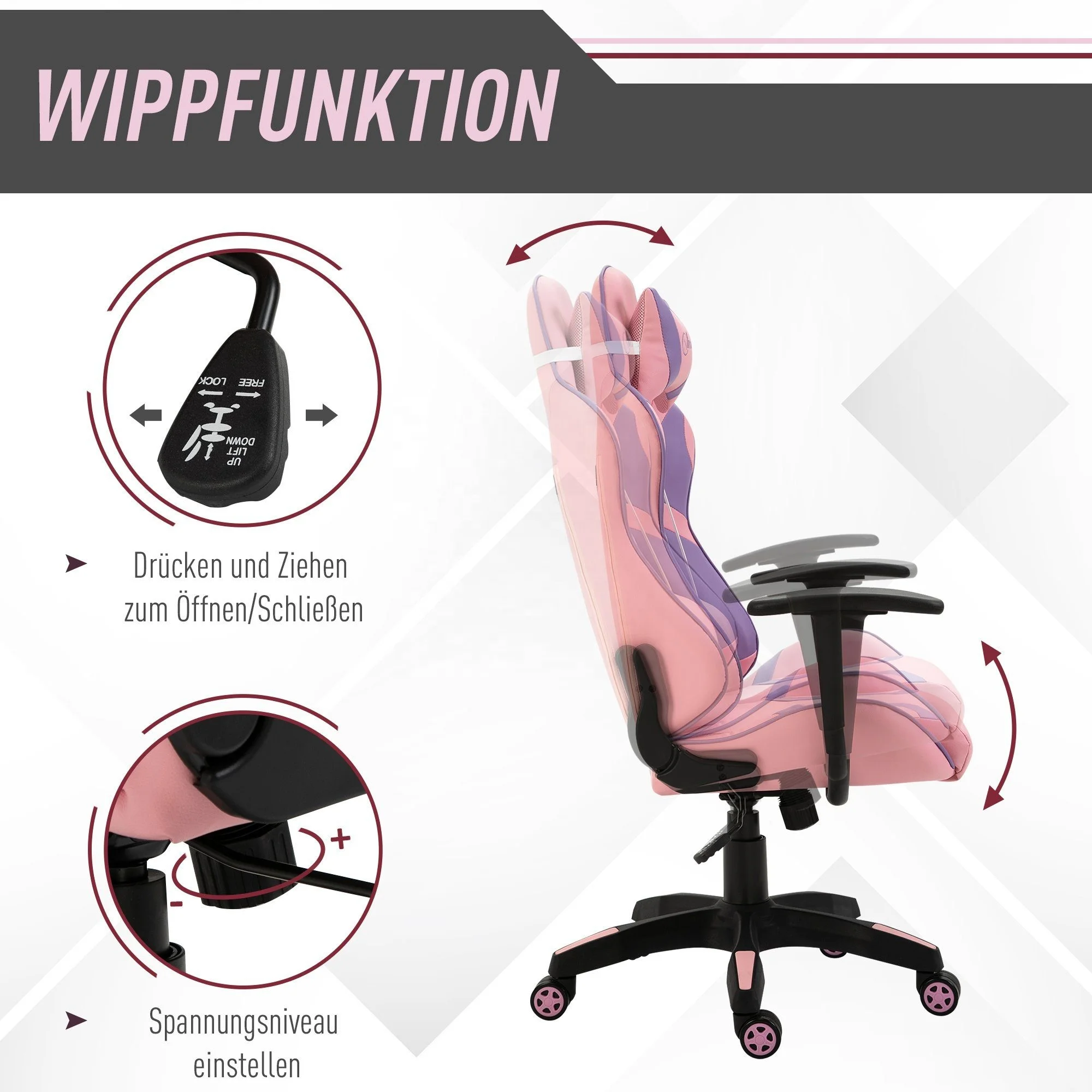2023 Japan customized LOGO kawaii esport racing style silla gamer gaming cute pink hello gaming chair