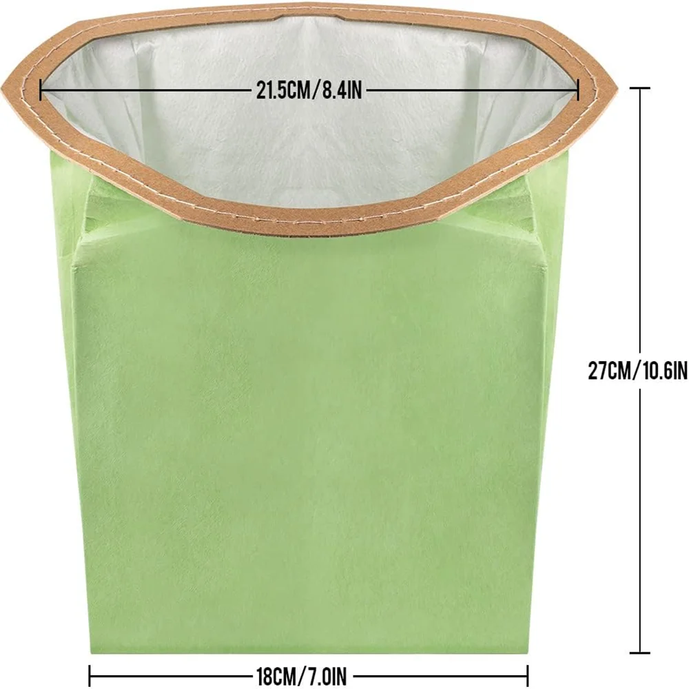 Green Paper Dust Bag Replacement for Prot eam 107314 Proteam 6QT Vacuum Cleaner Dust bag Filter Bag Vacuum Cleaner Accessory