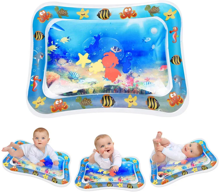 Inflatable Tummy Time  baby  Water play mat