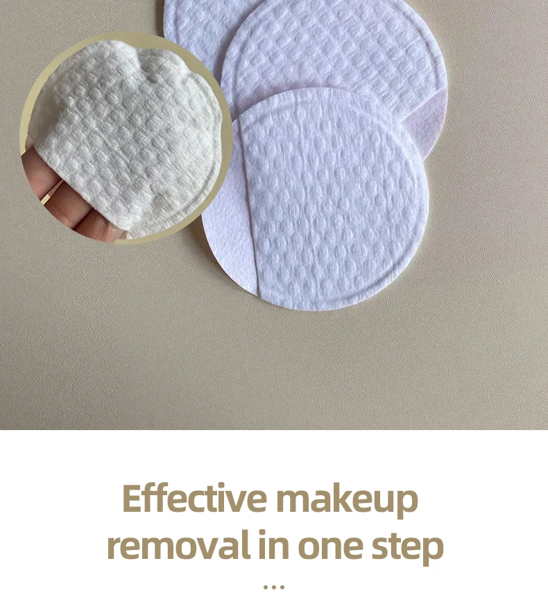 8 Cm Rounded Cotton Pad Facial Cotton Pads, Large Cotton Pad, Cotton Cosmetic Pads