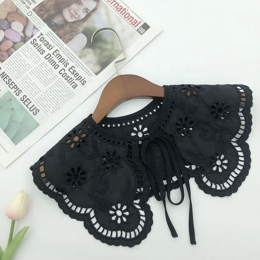 Factory Direct Spot Supply Of Water-soluble Lace Wisps Of Flowers Around Detachable Collar