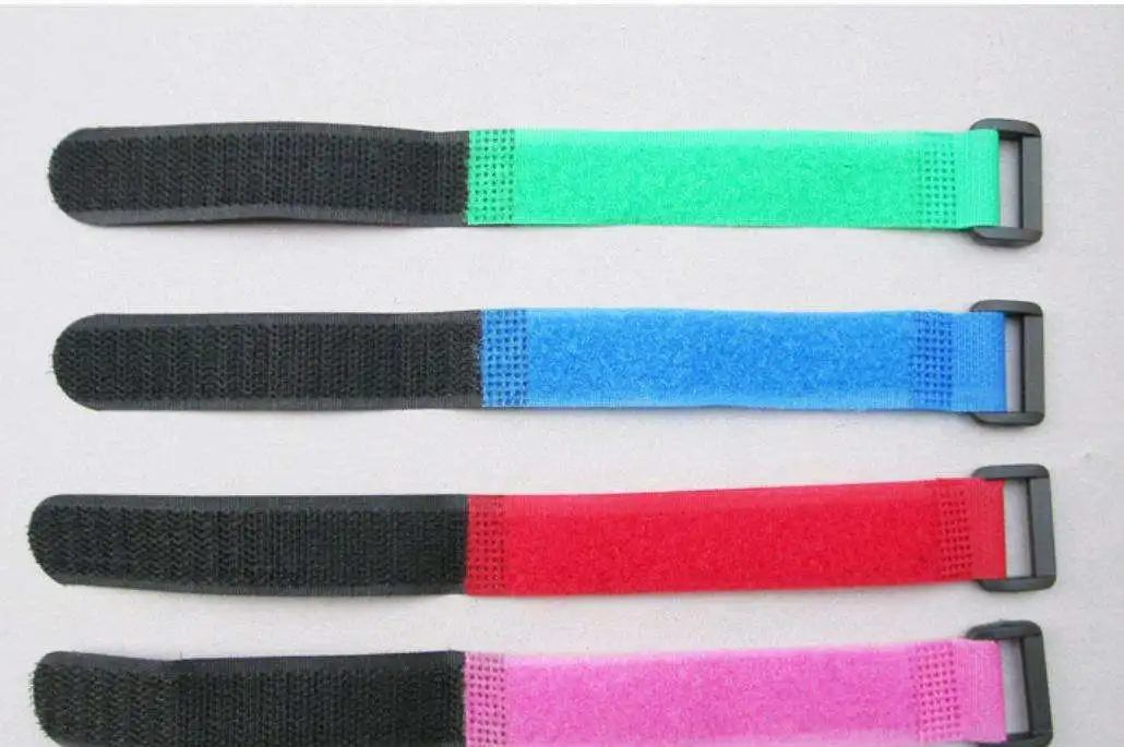 Adjustable Durable Hook and Loop Strap Fastener Tape Thin Heavy Duty Hook and Loop Cable Tie with Metal Buckle