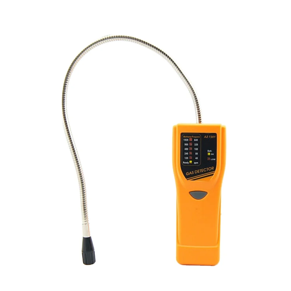 AZ7201 High Quality Handheld Type Combustible Gas Leak Detector Checking Methane and Propane Gas Leakage  Meter