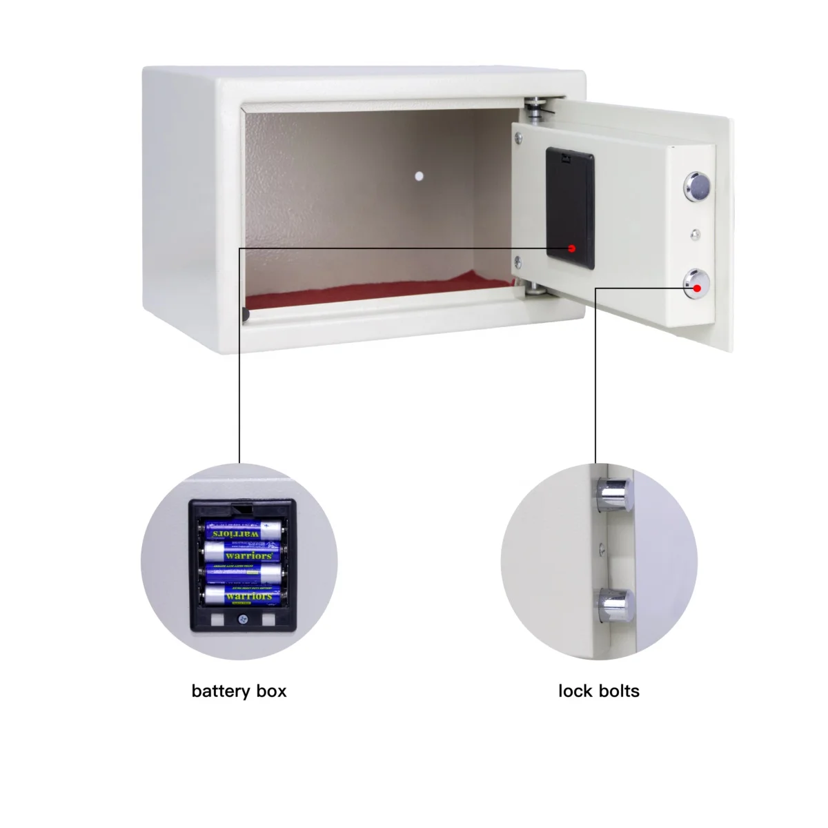 Wholesale hotel home metal safe security box secret safe box supplier