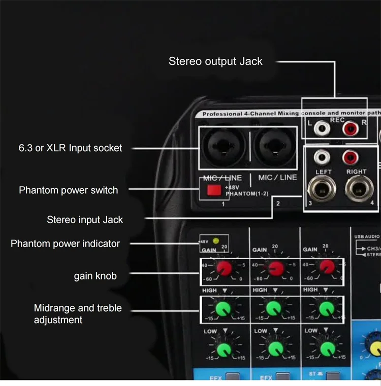 Interface Audio Studio M Audio External Sound Card for Pc Microphone Recorder Computer Studio Live