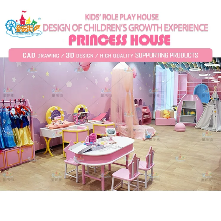 Creative and experienced Playground Kids Princess House Cosplay Soft Role Playhouse