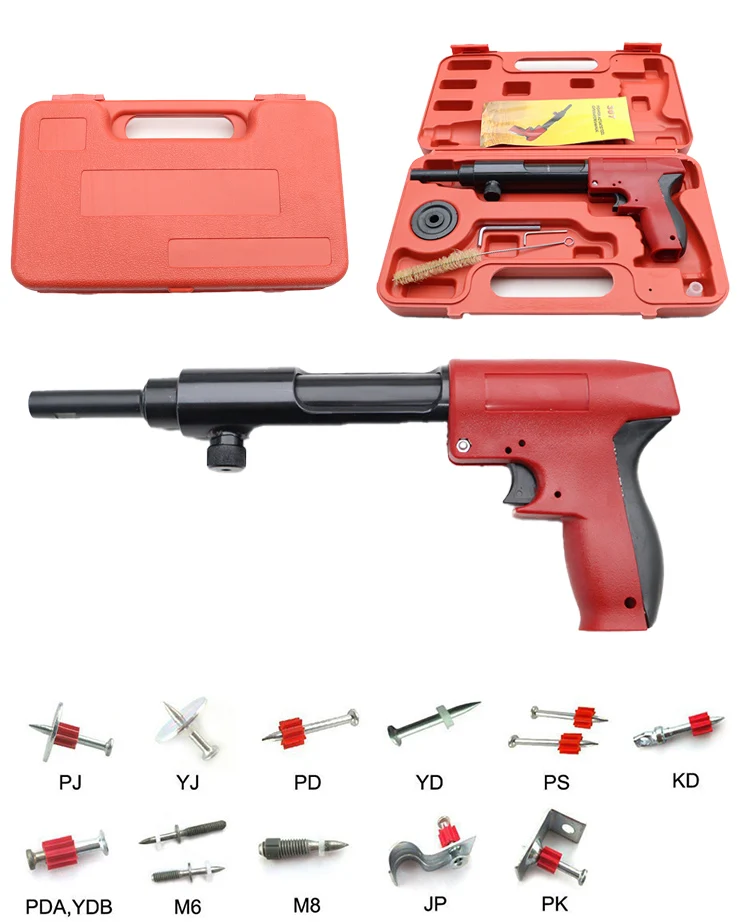 Manufacturer in China Low Price 0.22Cal Powder Actuated Nail Gun with S5 Powder Loads PD Drive Pins Used in Construction Site
