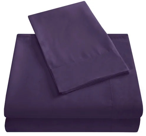 Solid Color Luxury Super Soft Microfiber  Flat Sheet Fitted Sheet 4pcs Bed Sheet Set