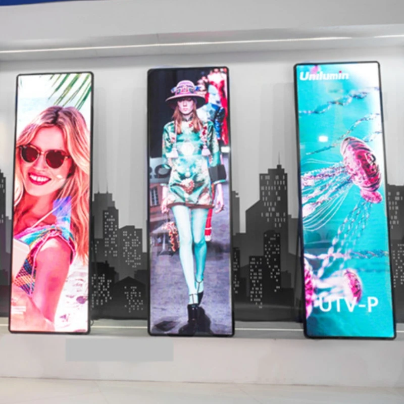 Розничная продажа 43 дюймов Wifi 4k видео портативный тотемный киоск Android Led Digital Signage медиа-рекламный плеер