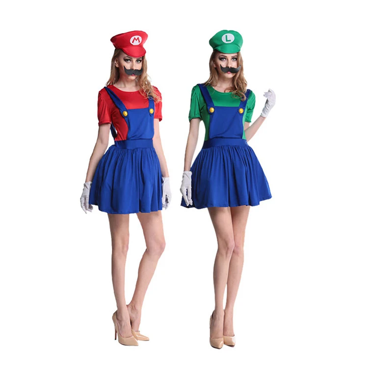 Cartoon Adult Children Role-Playing Clothes Super Brothers Halloween Costume Cosplay Family Suits