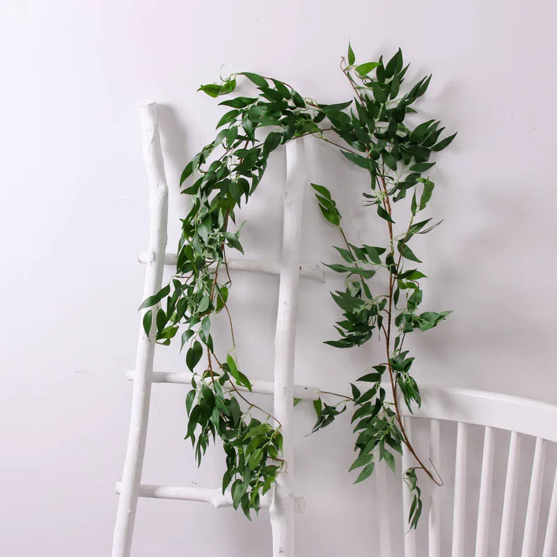 Make 1.7 meter plastic artificial flowers vine silk artificial ivy leaves vine wedding archway flowers home decoration