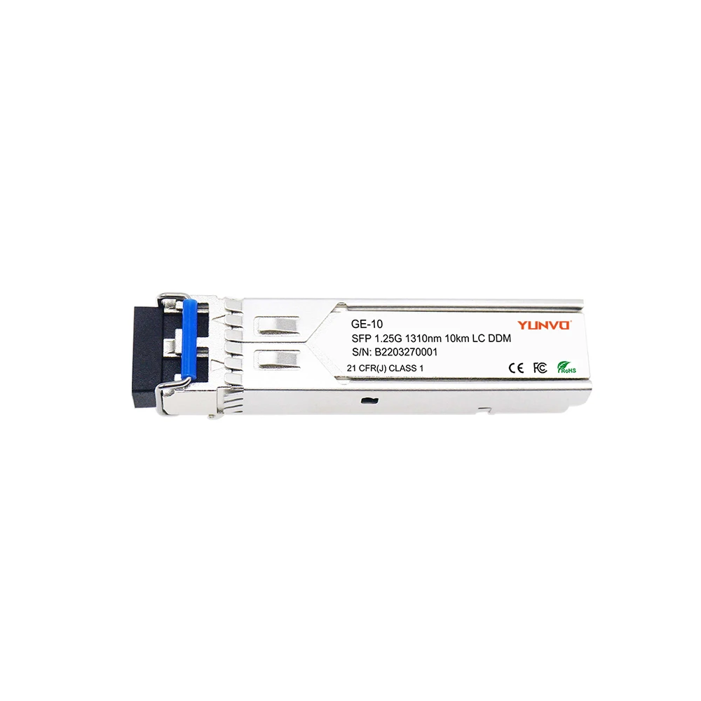 Yunvo OEM 1000BASE-LX/LH SFP 1310nm 10km Duplex LC SMF Transceiver Module compatible GLC-LH-SM EX-SFP-1GE-LX SFP-1G-LX