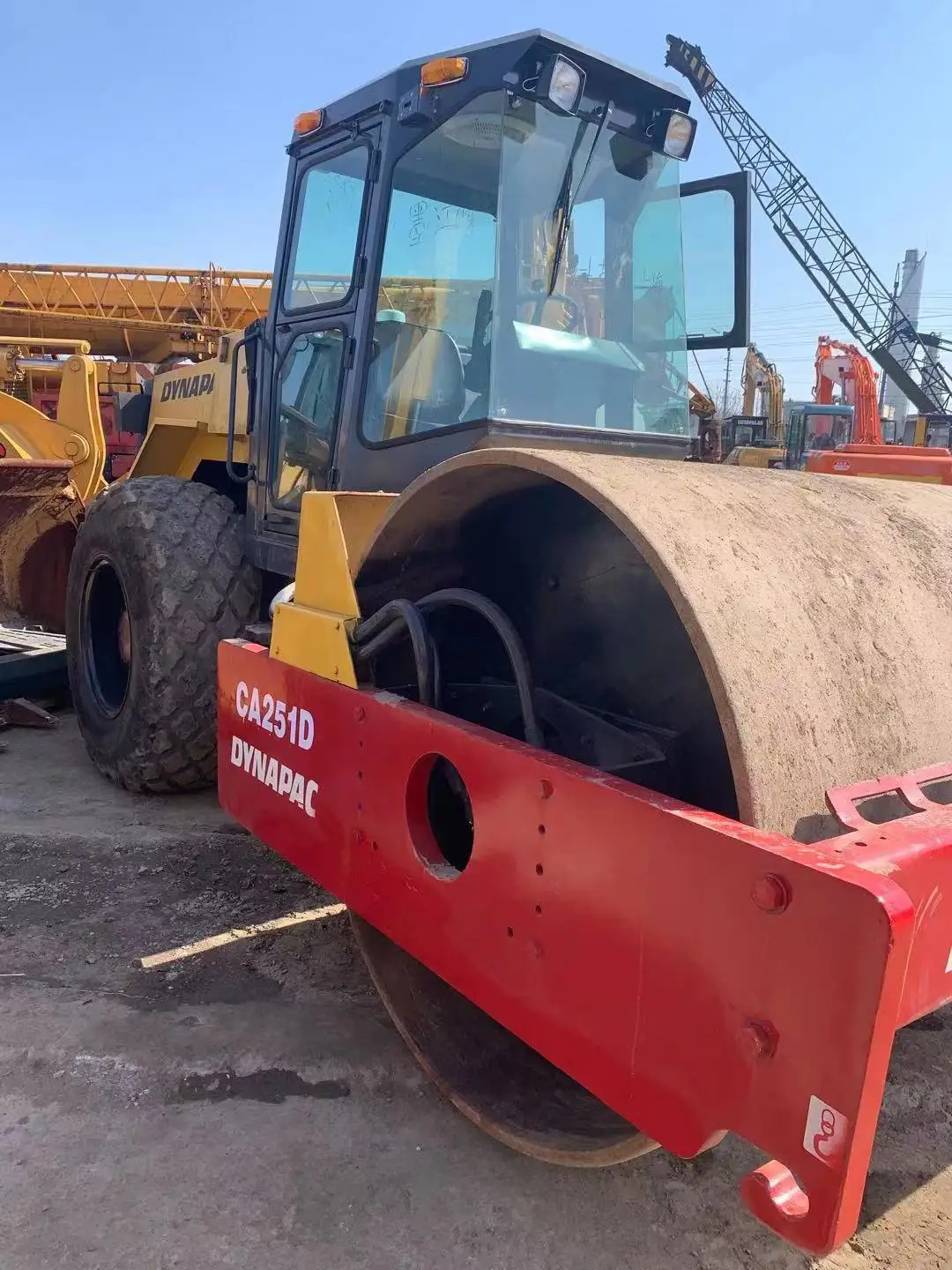 Used dynapac 8ton 10ton road roller copactor CA251d Used vibrating massage roller