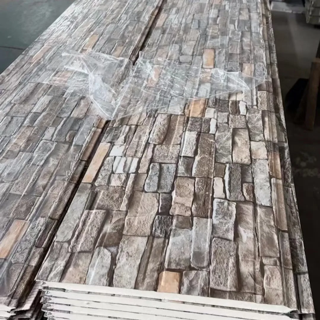 16mm/20mm Pu Foam Panel Metal Insulated Siding Panel House Decorative Exterior Board Decoration Insulation Sandwich Panel