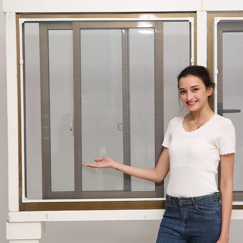 Patent owned self assemble diy  magnetic window insect  net screen with 3M tape and Tesa Tape