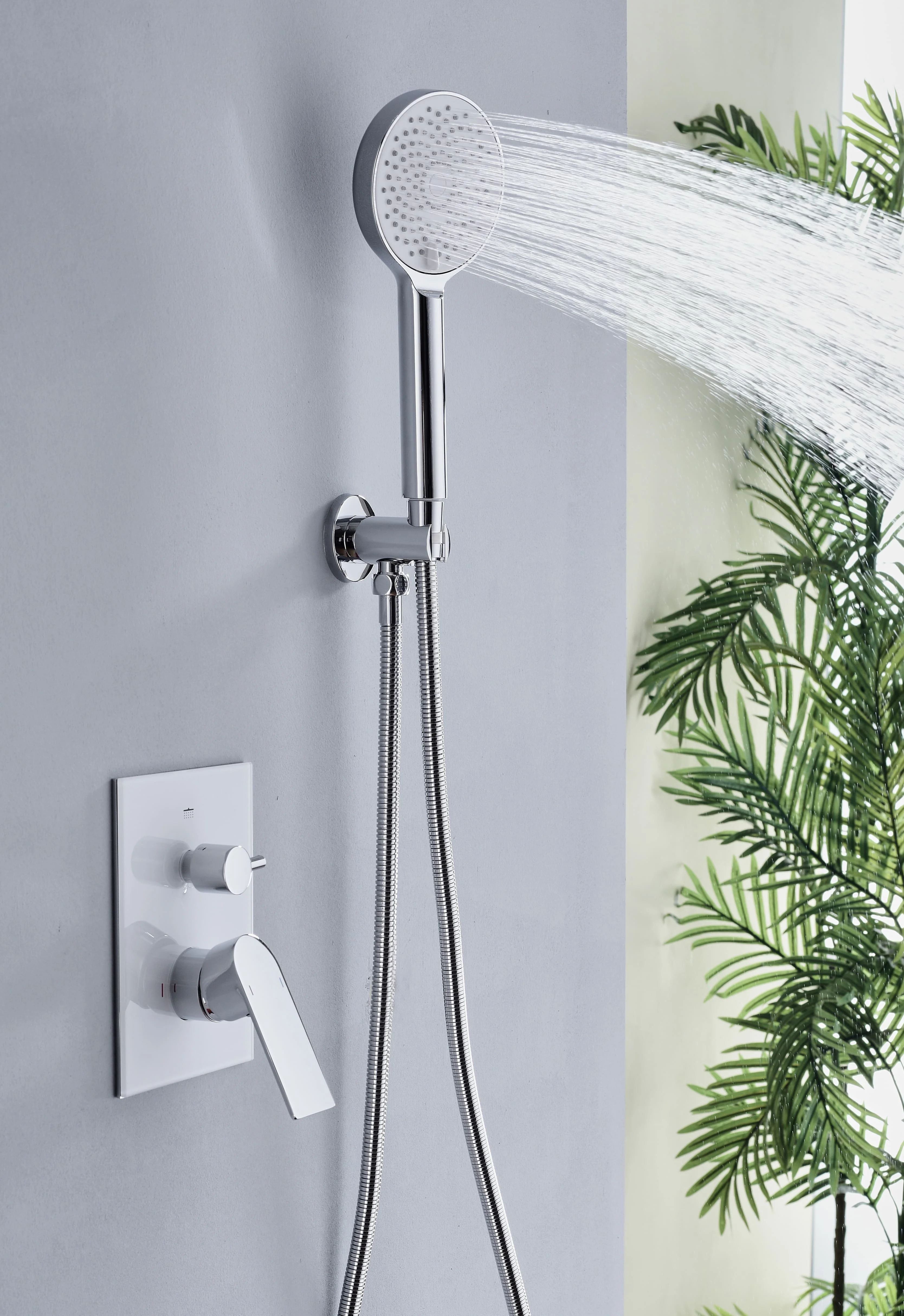 SANIPRO Stainless Steel Wall Mounted Hotel Bathroom Shower Set