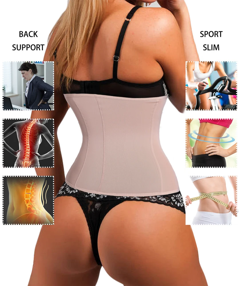 Новый латексный корсет с фирменной торговой маркой, корсет для похудения, тренажер для талии и живота с застежкой-молнией, женские корсеты
