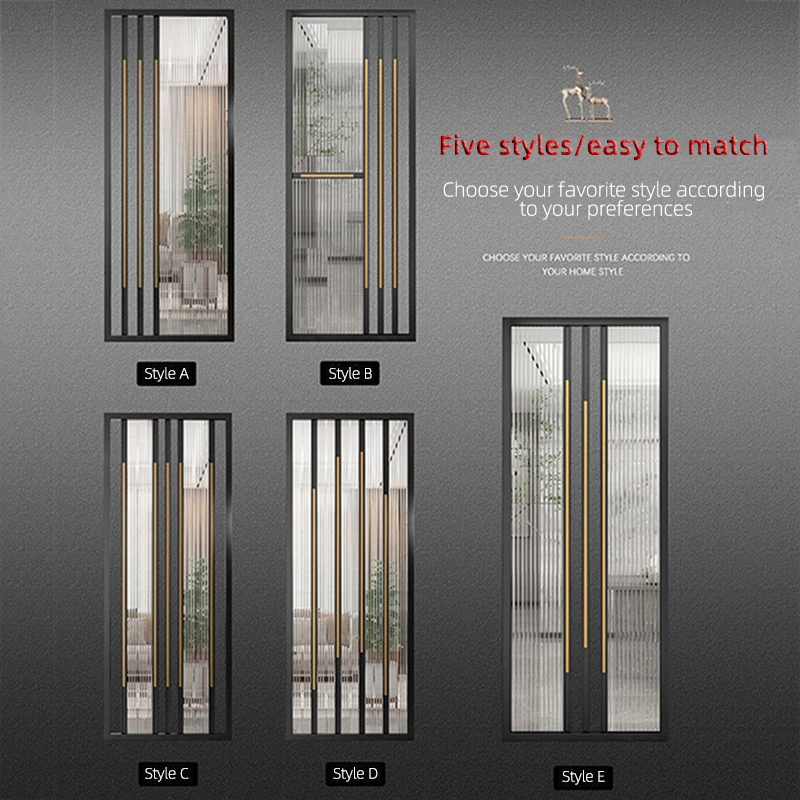 Customized Decor Screens Room Divider Laser Cut Partition Screen Metal New Year Contemporary Hanging glass partition decoration