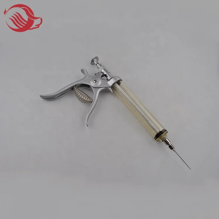 Veterinary Injector Continuous plastic  Syringe Gun,automatic  gun syringe