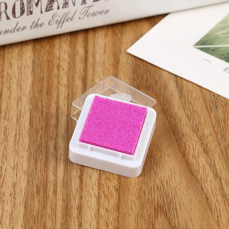 Factory Direct Supply 3 * 3cm DIY Journal decoration color finger painting inkpad stamp pad