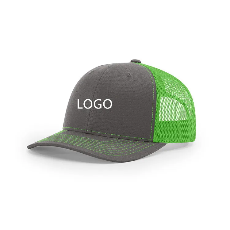 87 Solid Colors High Quality Custom Logo 6-Panel Mesh Sport Golf Baseball Cap for Men Richardson 112 Trucker Cap