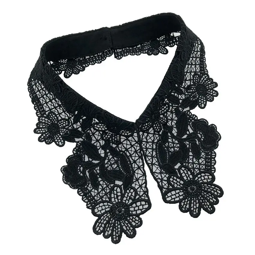 Hot Sale Embroidery Designs Tshirt Collar Detachable Fake Collar Accessories Shirt Collar