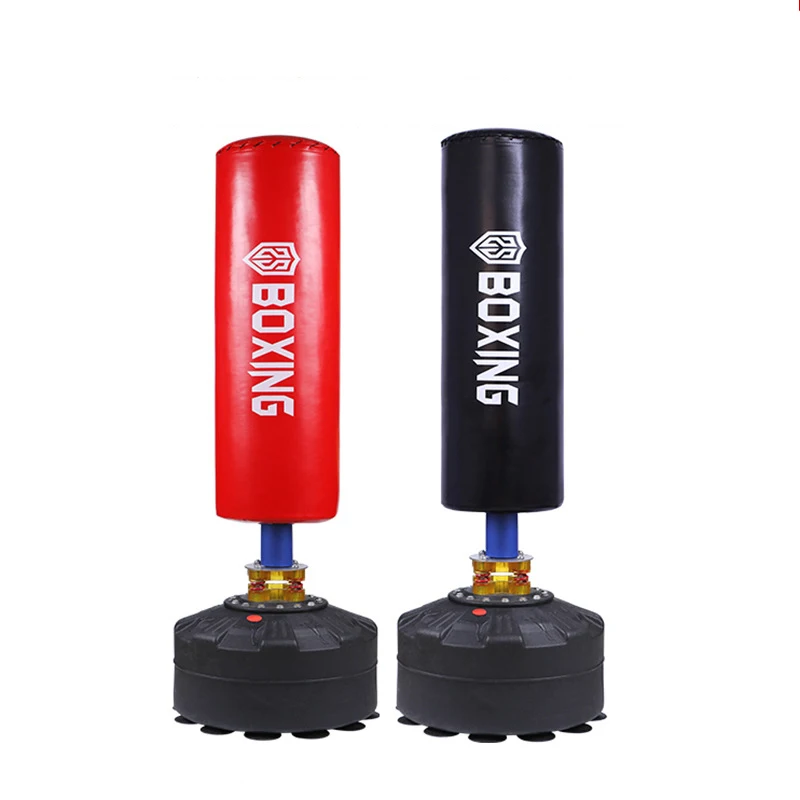 Heavy duty sand filled high foaming explosion-proof leather FreeStanding Kick Boxing Punching Bag