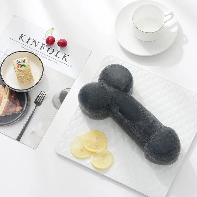Creative funny sexy penis shaped silicone mold 3d DIY soap mold birthday cake baking mold silicone mould