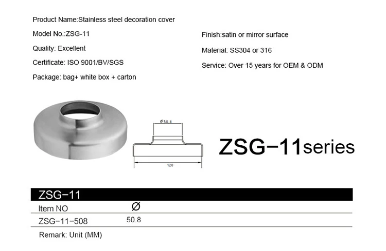 Stainless Steel Post Tube End Cap Balustrade Handrail Glass Balcony Stair Railing Pipe Plate Decorative Cover