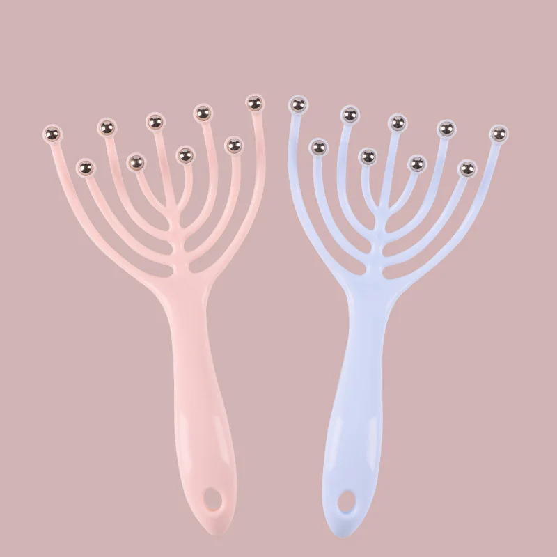 Wholesale cheap Nine-claws beads Mini head massager Deep massage hair head scalp massager