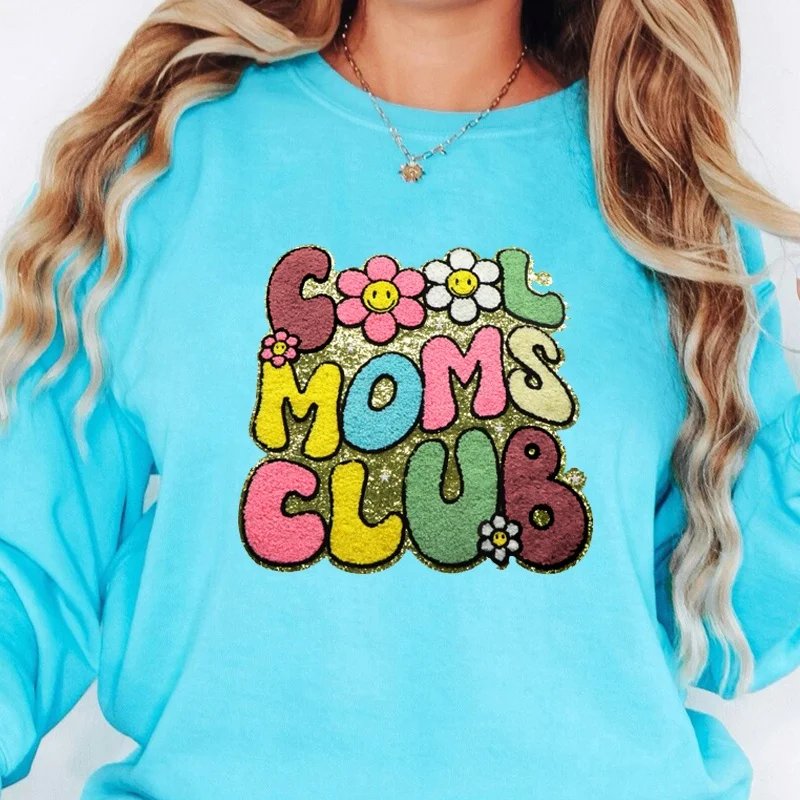 Custom Embroidery Smiley Face Flower Logo Patch Iron On Holiday Spring Chenille Patches Applique For Clothing