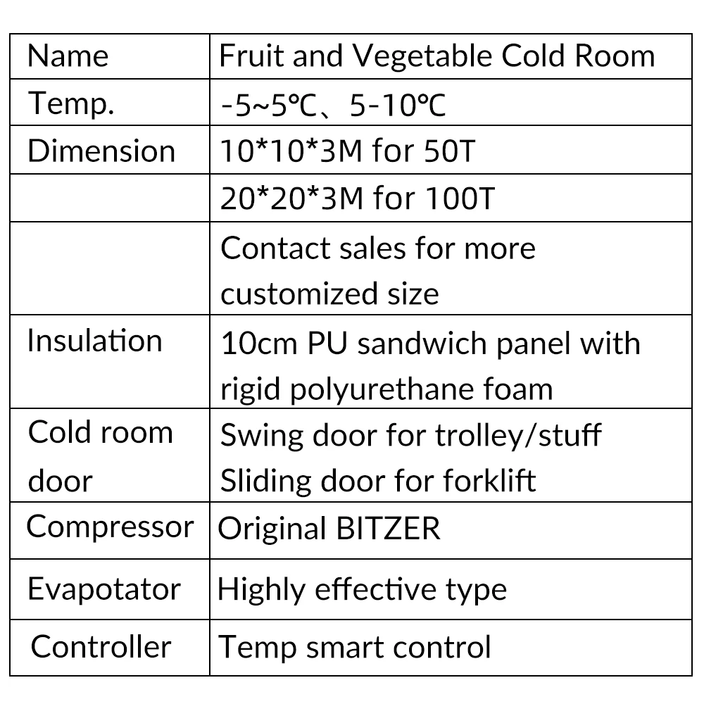 China New Star 5000t support refrigerator cold storage room commercial controlled atmosphere south africa