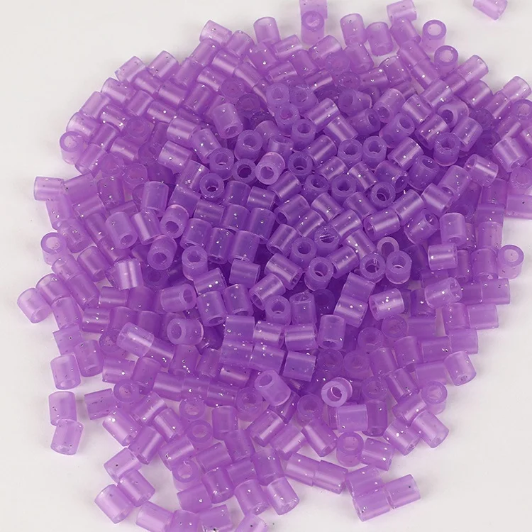 Wholesale silver glitter 5mm hama beads perler beads educational toys for children