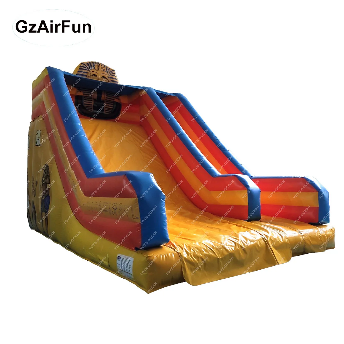Customized commercial indoor and outdoor playground single slide inflatable slide kids dry slide