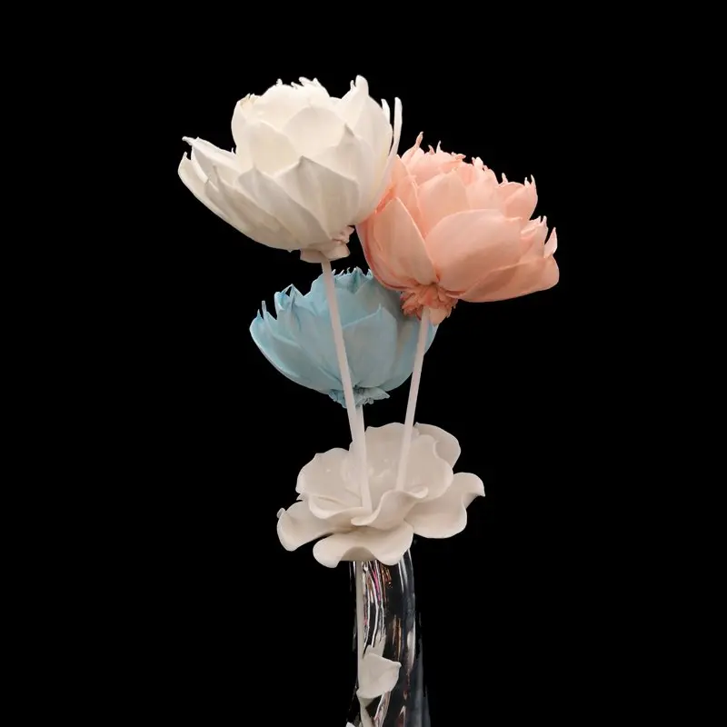 
65 Pack of Sola Indian Pony Flowers 8cm For Arrangements/DIY Gifts 