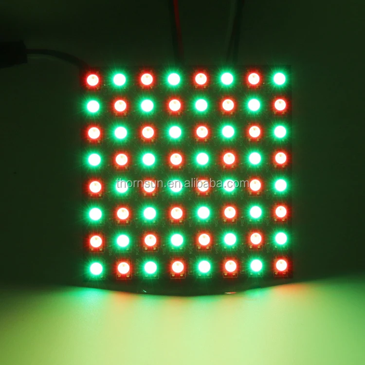 Small flexible 8x8 dot matrix led display ws2812b led matrix