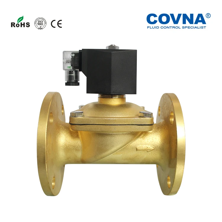Stainless Steel Flange Connection Normal Open 1/2 Inch DC24V Solenoid Valve