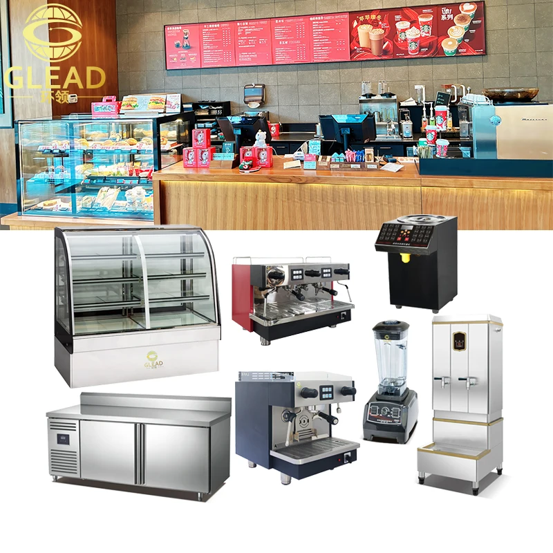 GLEAD Design Professional one-stop Coffee Shop Equipment Cooking Kitchen Commercial Restaurant Project matching supplies