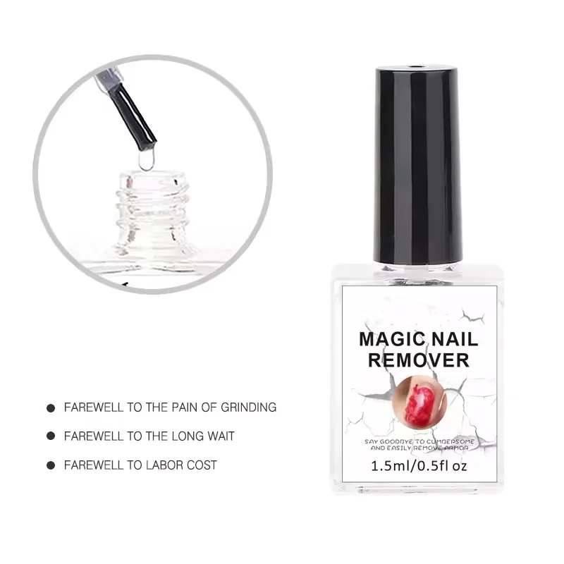 Nail Art Manicure Tools Set Peel Off Tape Anti Overflow Protective Gel and Magic Nail Gel Polish Remove