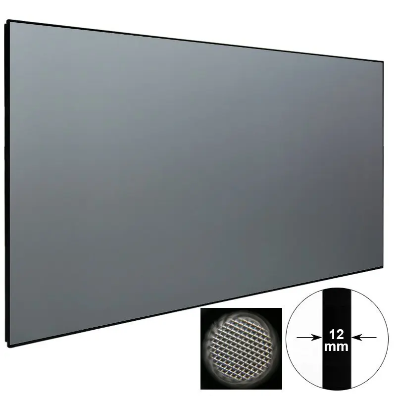 100 120 inch 4K PET crystal ultra short throw projector screen fixed frame ambient light rejecting ust alr projection screen
