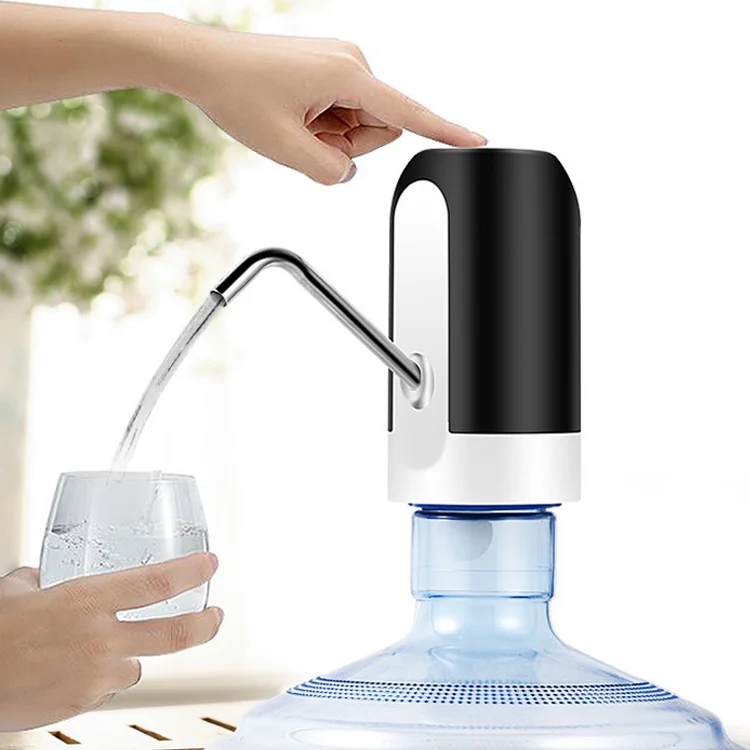 amazon Hot Selling Cheap Price Plastic Automatic Drinking Water Bottles Pump Personal Portable USB Charging Water Dispenser