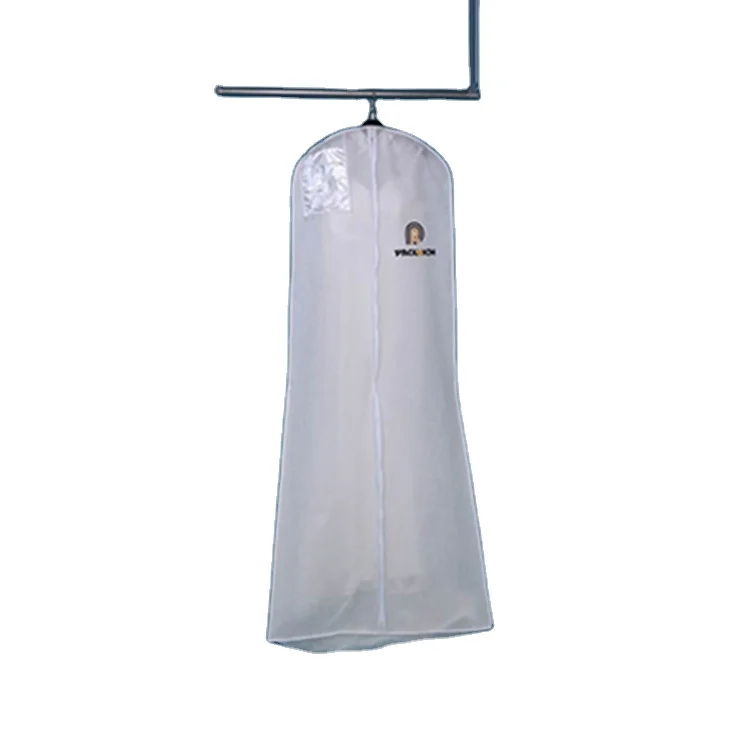 Fanci White Bridal Dress Packing Garment Bag Custom Logo Long Wedding Cover Waterproof and Dustproof for Storage Shopping