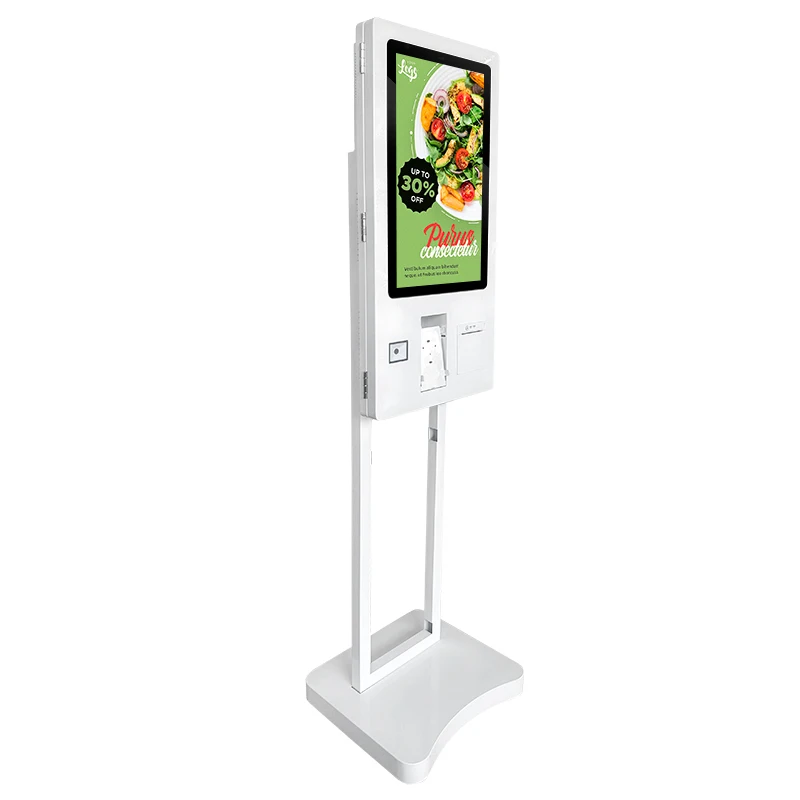 factory price sensitive touch screen all in one machine food restaurant pos self service ordering payment kiosks