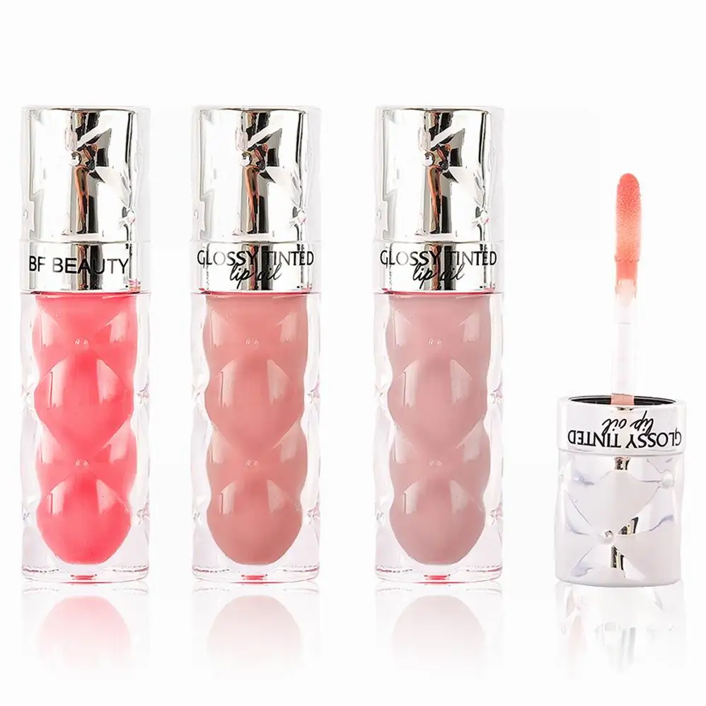Premade Magic Low MOQ Turmeric Lemon Shea Butter Lip Oil Rose Gold Lip Tint Gloss Shimmer Moisturizing Glossy Lip Oil