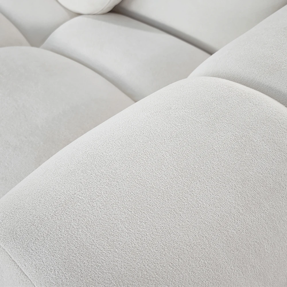Solid Wood Frame Tufted Modular Fabric Sofa Good Price New Product for Apartment Living Room and Workshop Home Furniture